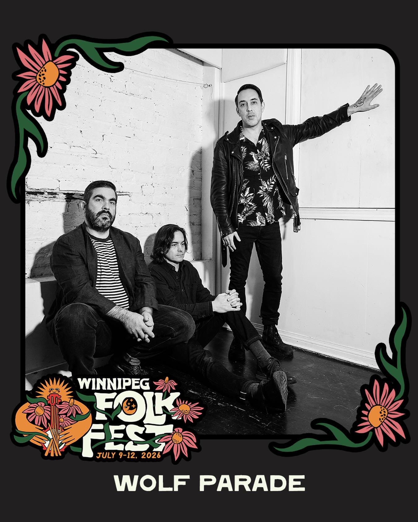 Wolf Parade Tour Poster 2026